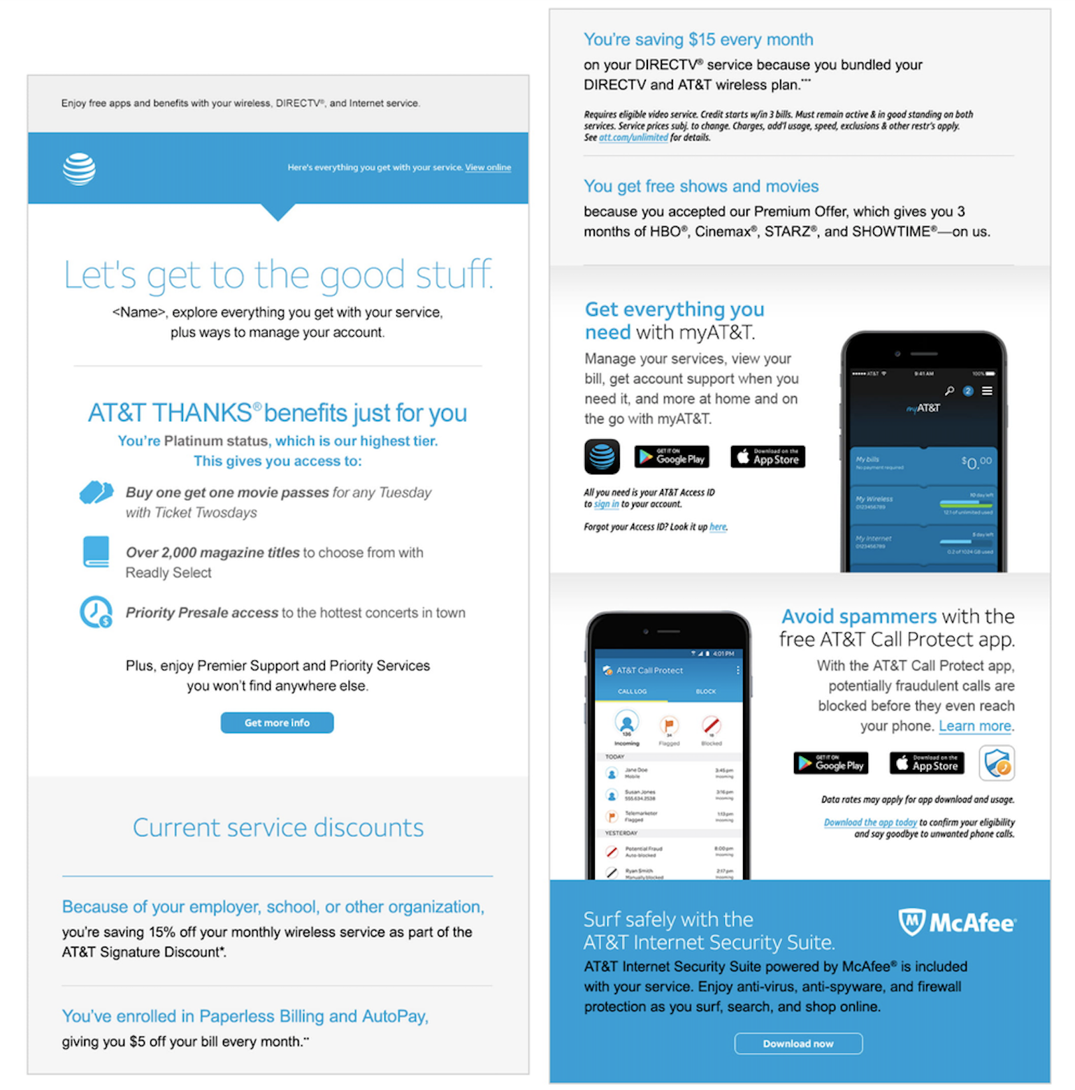 My AT&T supporting project visual 4