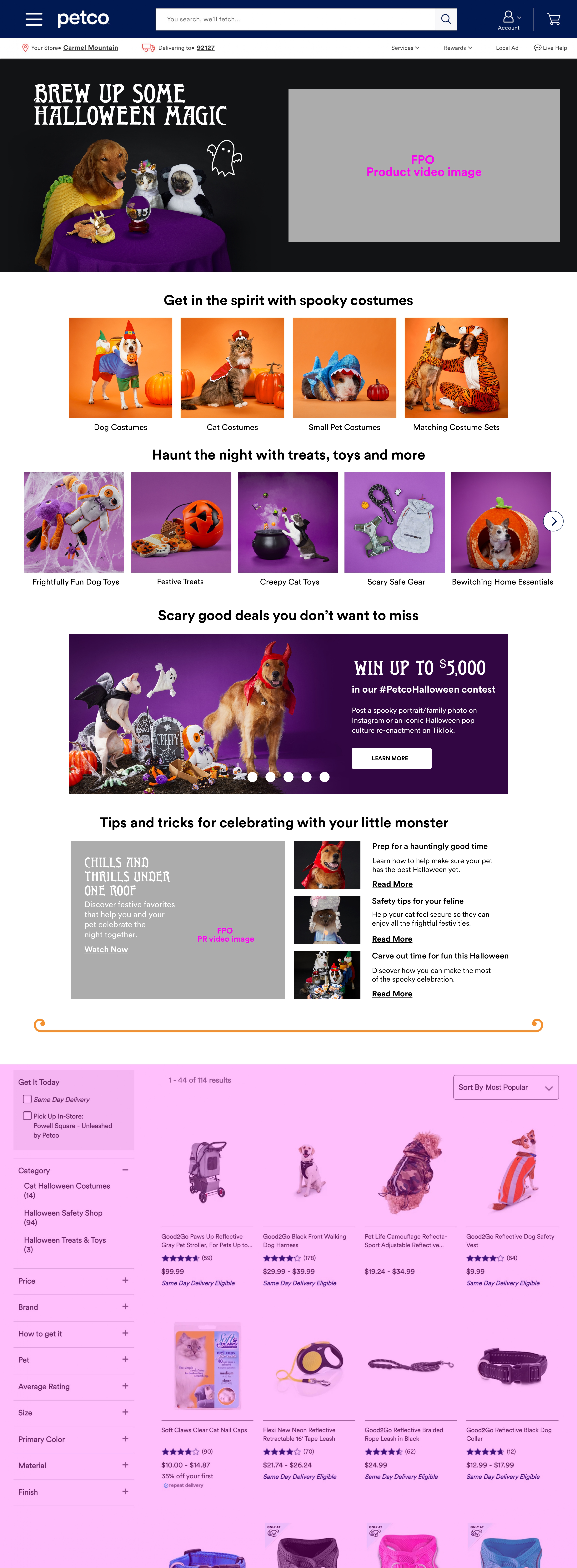 My Petco supporting project visual 2