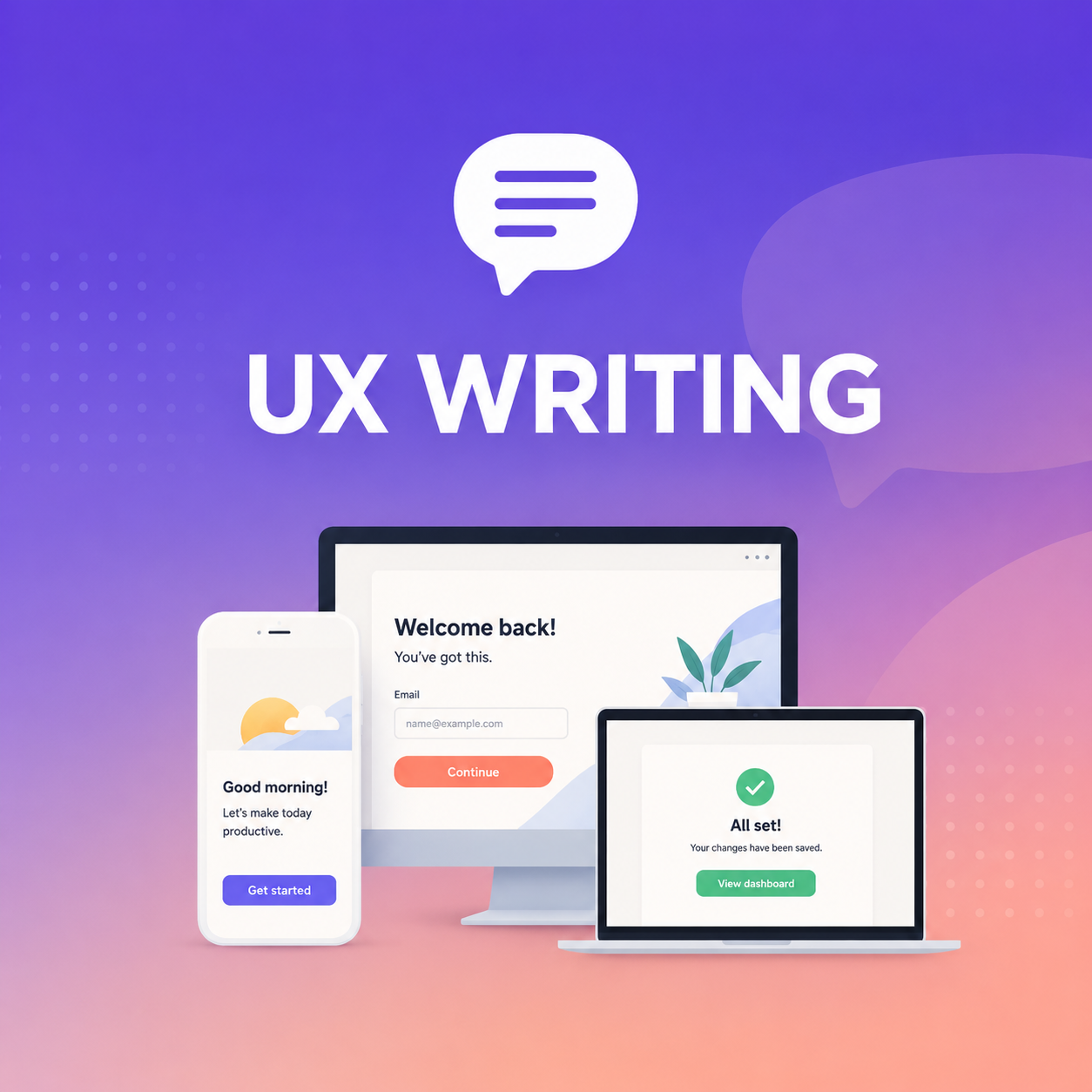 My UX Writing portfolio preview